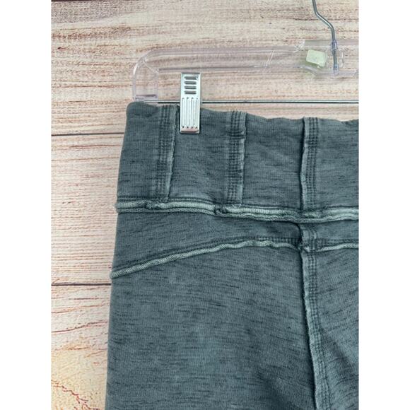 Free People Movement Rough Seam Heavy Weight Leggings Women's Small Green/Gray - Picture 4 of 10